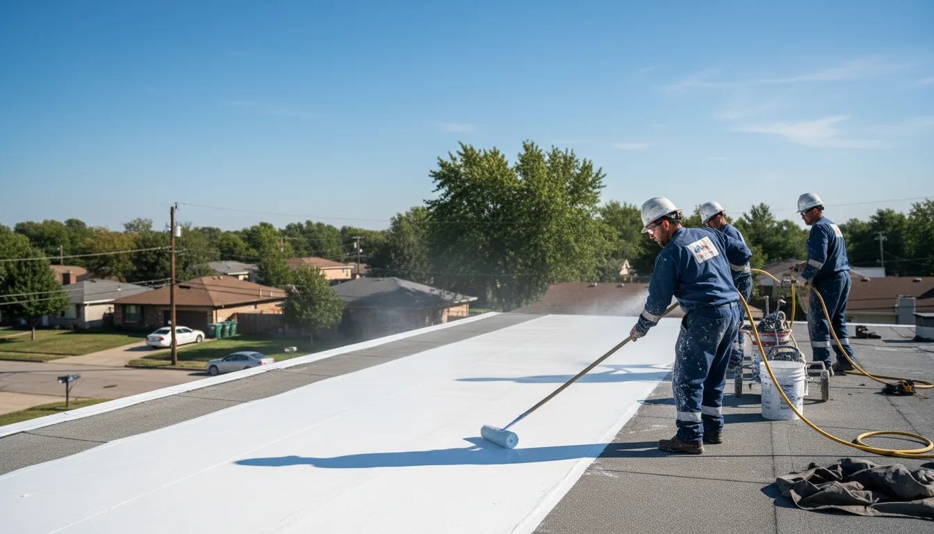 Commercial roof coating in Hamilton, IL near me